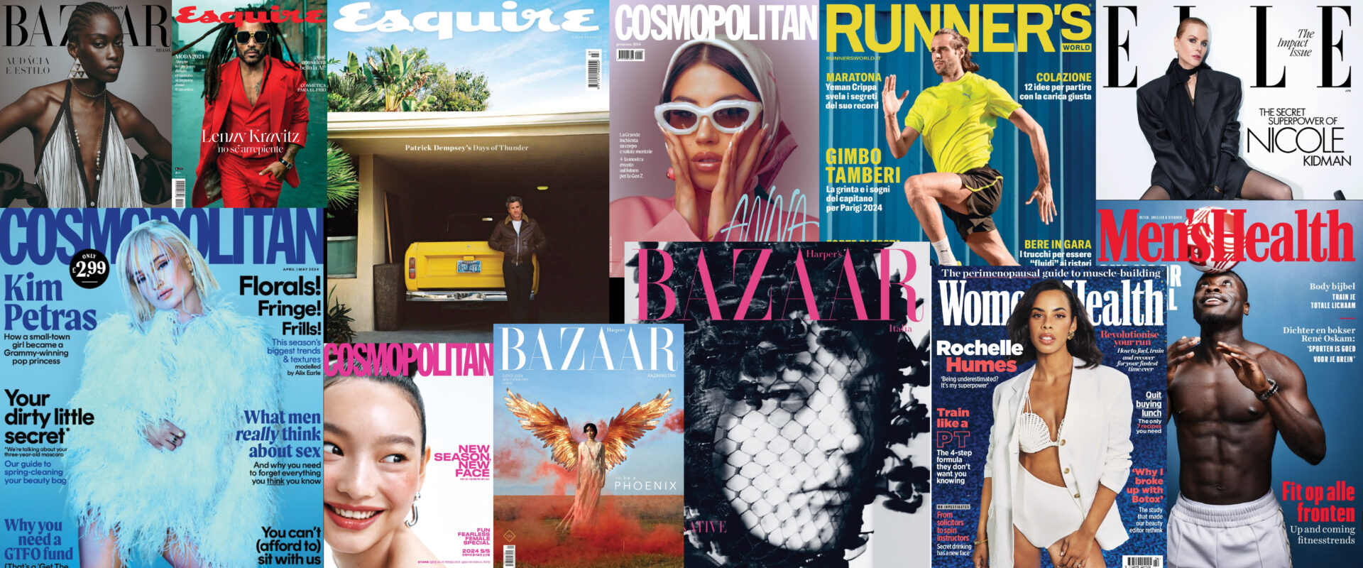 Covers from Hearst Magazines' international brand portfolio.